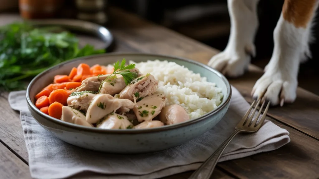 Homemade Chicken and Rice Dog Food: The Complete Guide for a Healthy, Happy Pup a beautiful ceramic bowl filled with coo ns894xqauyjqq hyx kq fvm bvbcrogkqrcke5mfpg cover