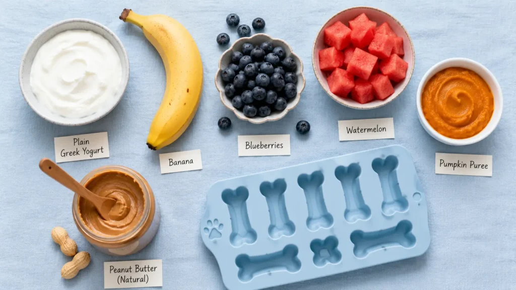 Homemade Frozen Dog Treats: 5 Easy Recipes ingredients that make the best homemade frozen dog treats